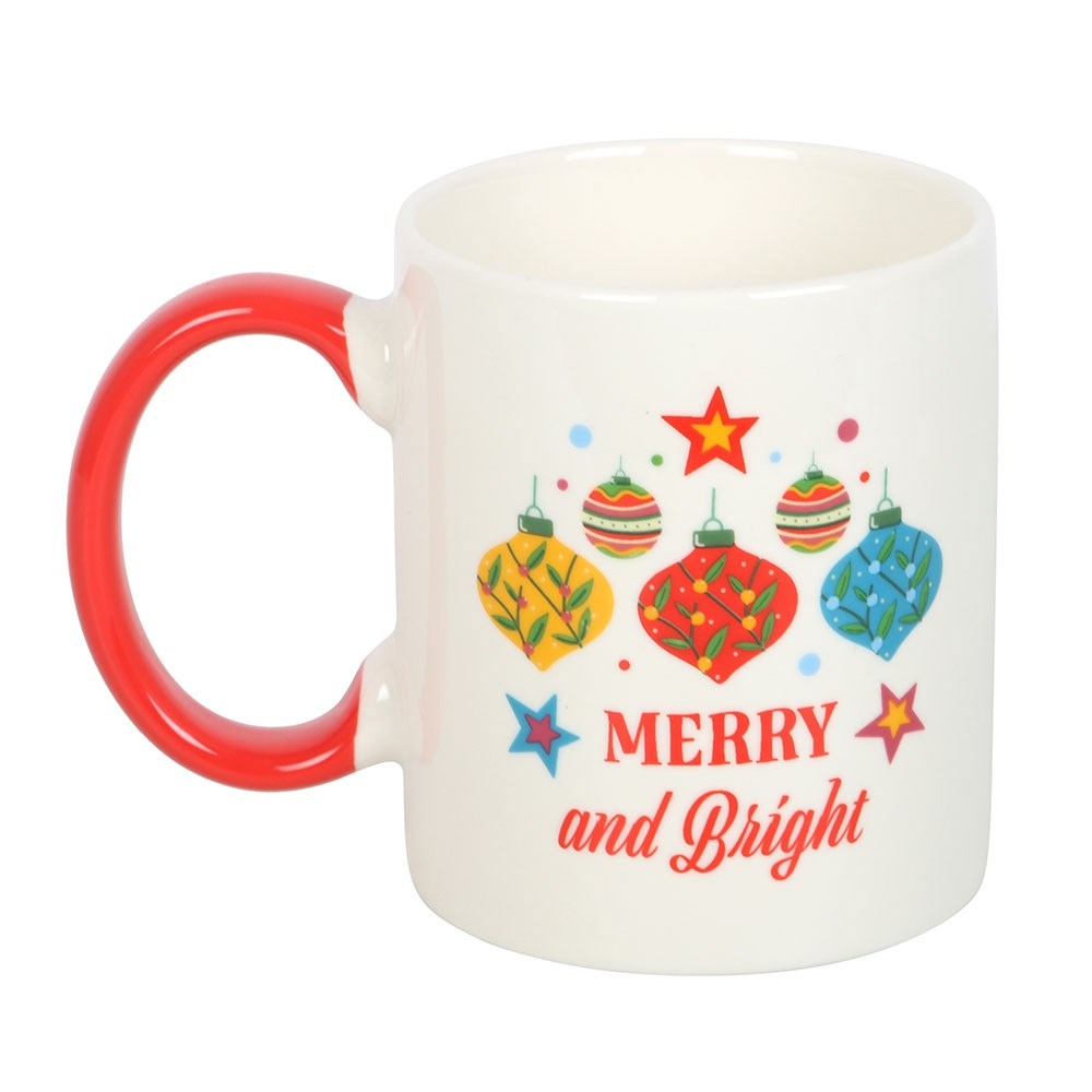 Something Different - Merry and Bright Bauble Mug - Multicolours